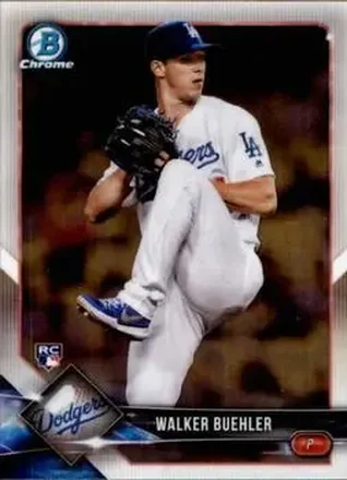 2018 Bowman Chrome #34 - Walker Buehler - Los Angeles Dodgers