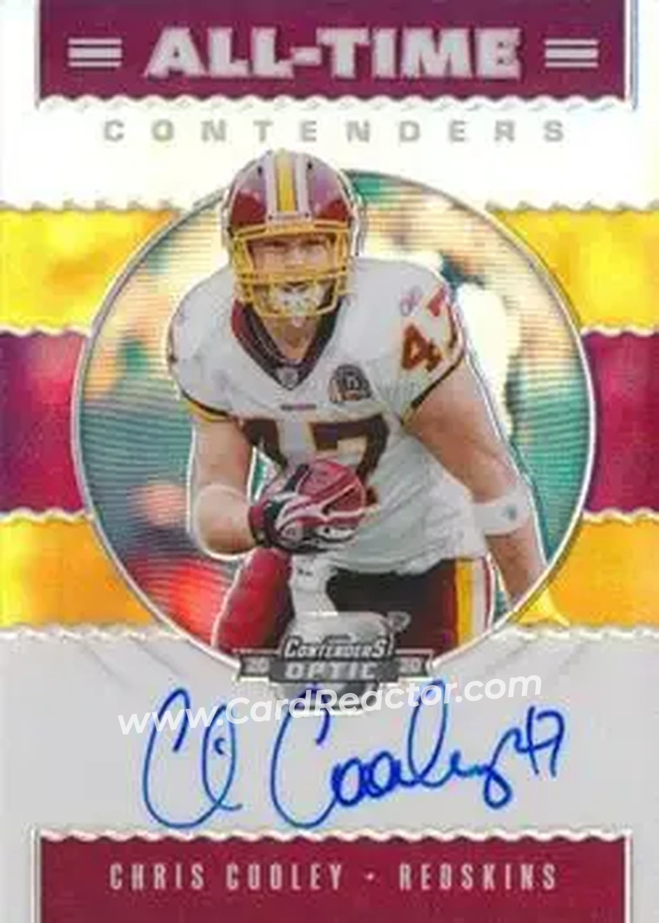 2020 Panini Contenders Optic - All-Time Contenders #AT10 - Chris Cooley - Washington Redskins - Front