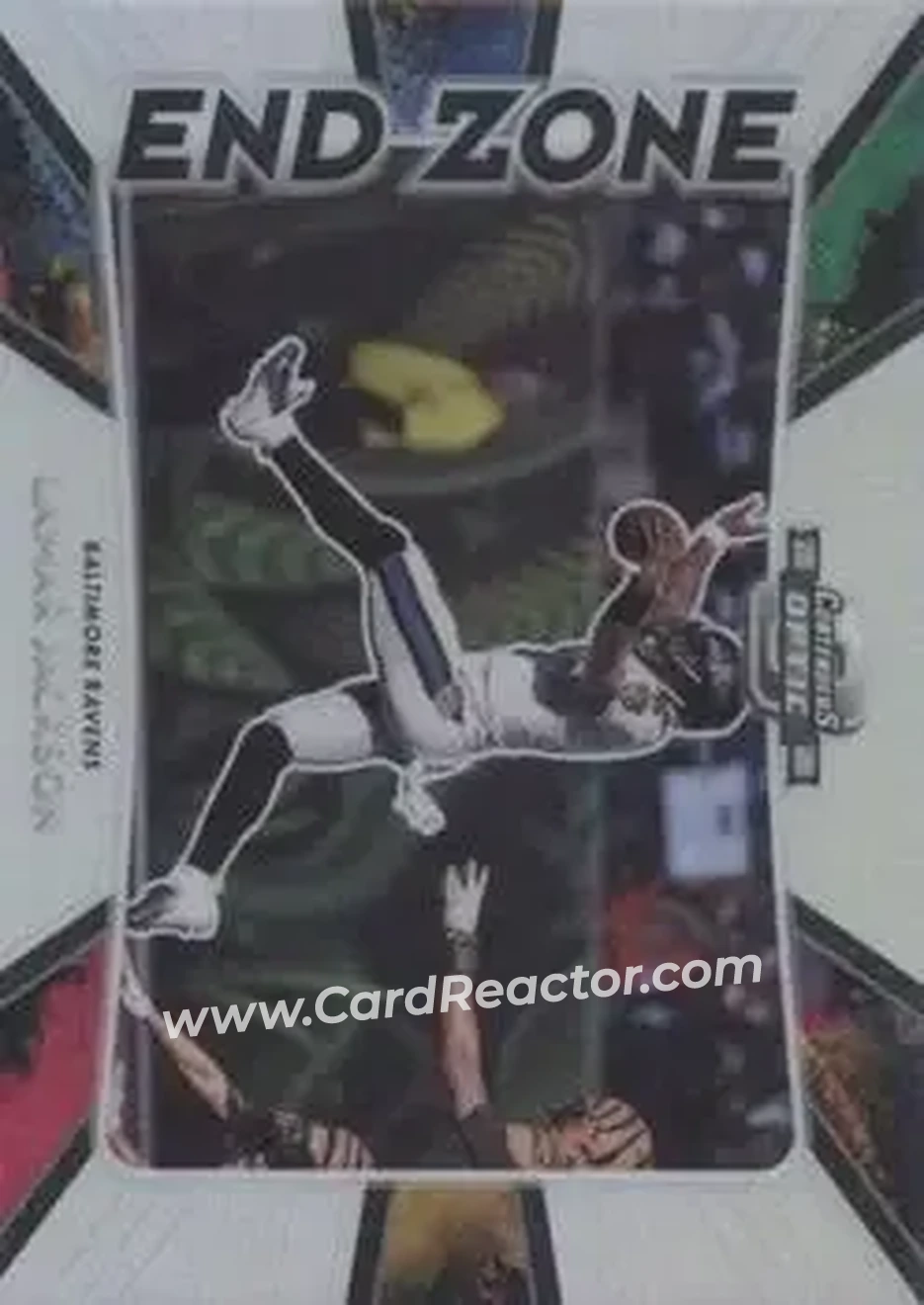 2020 Panini Contenders Optic - End Zone #EZ2 - Lamar Jackson - Baltimore Ravens - Front