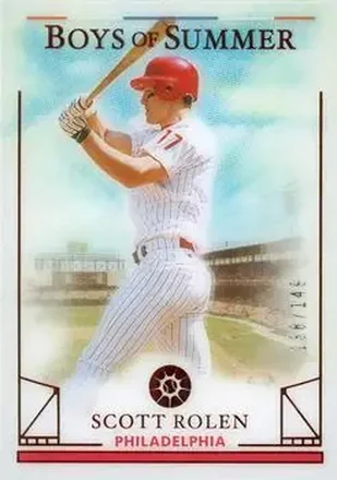 2024 Panini Boys of Summer - Red #11 - Scott Rolen - Philadelphia Phillies