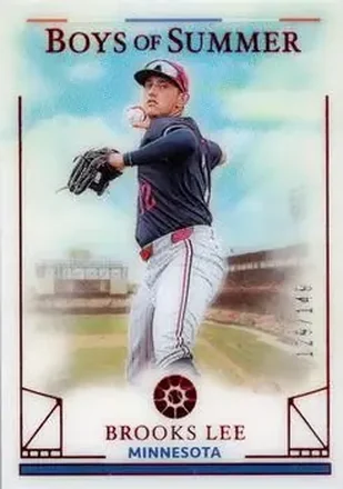 2024 Panini Boys of Summer - Red #52 - Brooks Lee - Minnesota Twins