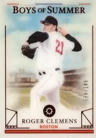2024 Panini Boys of Summer - Red #70 - Roger Clemens - Boston Red Sox