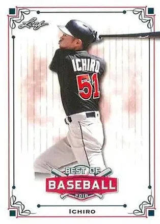 2018 Leaf Best of Baseball #BB-08 - Ichiro - Miami Marlins