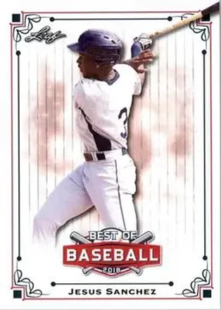 2018 Leaf Best of Baseball #BB-09 - Jesús Sánchez - Tampa Bay Rays