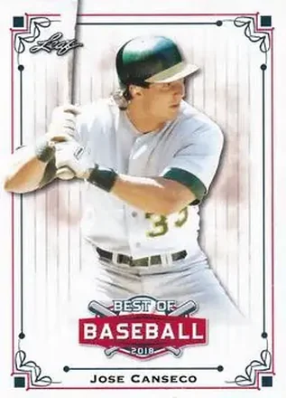 2018 Leaf Best of Baseball #BB-11 - Jose Canseco - Oakland Athletics