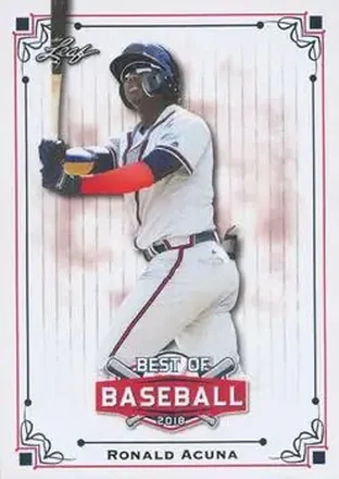 2018 Leaf Best of Baseball #BB-16 - Ronald Acuña Jr. - Atlanta Braves