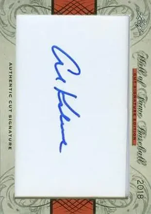 2018 Leaf Cut Signature Edition Hall of Fame Baseball #NNO - Al Kaline