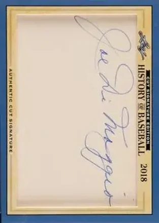 2018 Leaf Cut Signature Edition History of Baseball #NNO - Joe DiMaggio