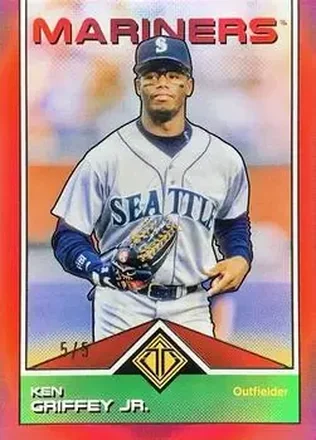 2024 Topps Transcendent Collection - Red Refractor #11 - Ken Griffey Jr. - Seattle Mariners