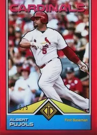 2024 Topps Transcendent Collection - Red Refractor #85 - Albert Pujols - St. Louis Cardinals