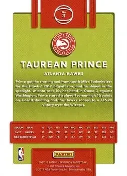 Back of Taurean Prince