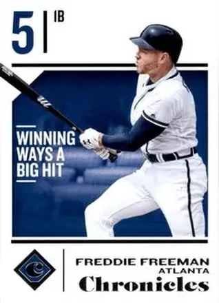 2018 Panini Chronicles #4 - Freddie Freeman - Atlanta Braves