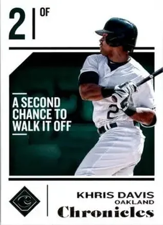 2018 Panini Chronicles #6 - Khris Davis - Oakland Athletics