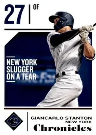 2018 Panini Chronicles #8 - Giancarlo Stanton - New York Yankees