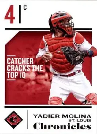 2018 Panini Chronicles #9 - Yadier Molina - St. Louis Cardinals