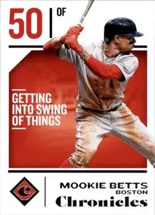 2018 Panini Chronicles #10 - Mookie Betts - Boston Red Sox