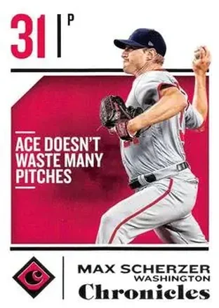 2018 Panini Chronicles #18 - Max Scherzer - Washington Nationals