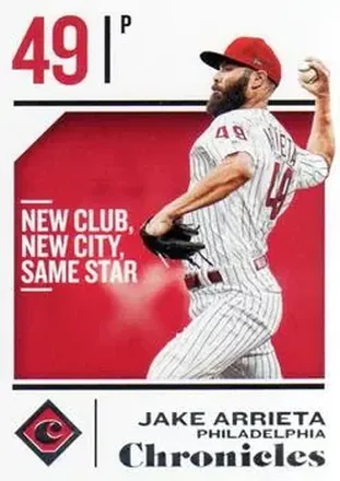 2018 Panini Chronicles #29 - Jake Arrieta - Philadelphia Phillies