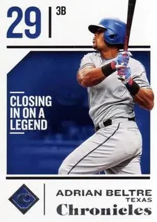 2018 Panini Chronicles #34 - Adrian Beltré - Texas Rangers