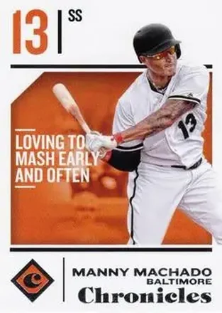 2018 Panini Chronicles #40 - Manny Machado - Baltimore Orioles
