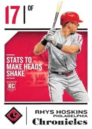 2018 Panini Chronicles #42 - Rhys Hoskins - Philadelphia Phillies