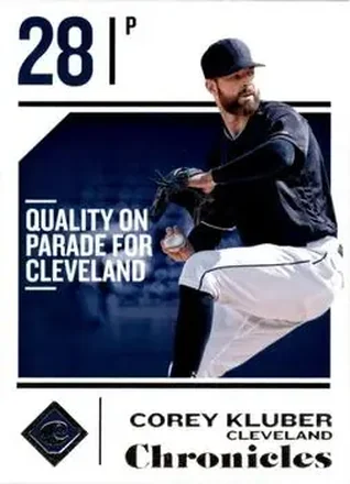 2018 Panini Chronicles #46 - Corey Kluber - Cleveland Indians