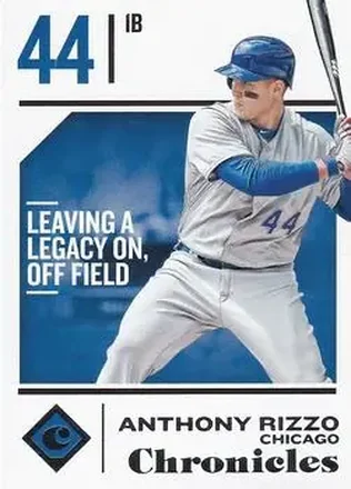 2018 Panini Chronicles #48 - Anthony Rizzo - Chicago Cubs