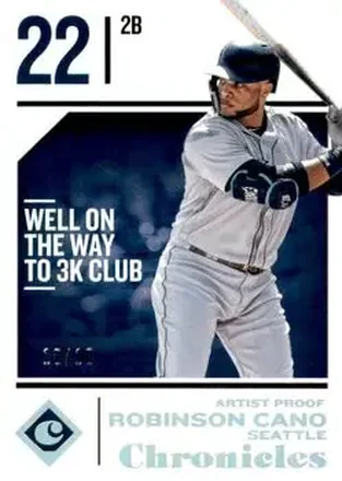 2018 Panini Chronicles - Artist's Proof #14 - Robinson Cano - Seattle Mariners