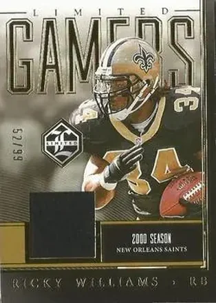 2023 Panini Limited - Limited Gamers #LG-RWS - Ricky Williams - New Orleans Saints