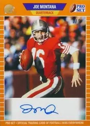 2021 Pro Set Sports - Orange #PSA-JM1 - Joe Montana - San Francisco 49ers