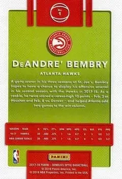 Back of DeAndre' Bembry