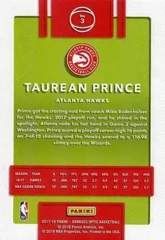 Back of Taurean Prince