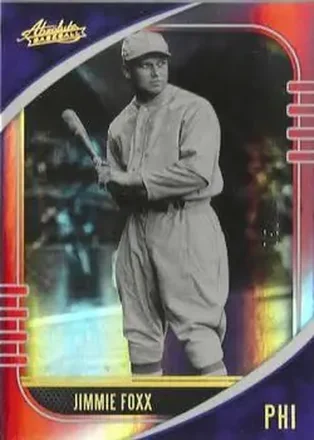 2021 Panini Absolute - Spectrum Red #29 - Jimmie Foxx - Philadelphia Athletics