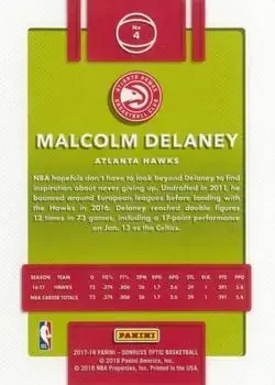 Back of Malcolm Delaney