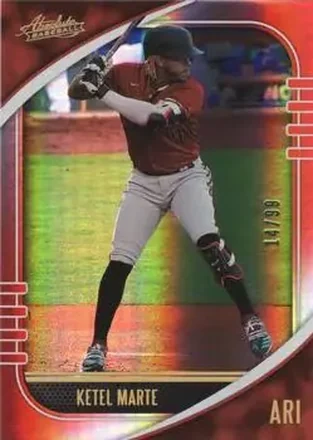 2021 Panini Absolute - Spectrum Red #43 - Ketel Marte - Arizona Diamondbacks