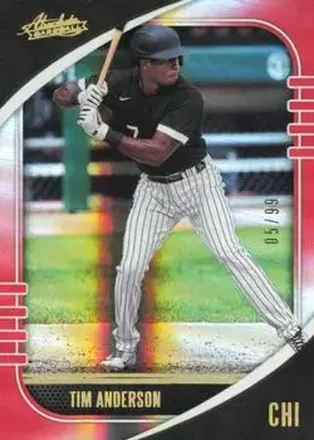 2021 Panini Absolute - Spectrum Red #49 - Tim Anderson - Chicago White Sox