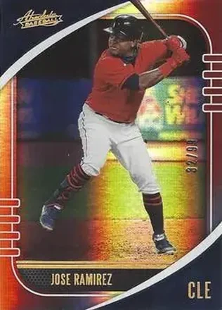 2021 Panini Absolute - Spectrum Red #73 - José Ramírez - Cleveland Indians