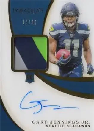 2019 Panini Immaculate Collection #133 - Gary Jennings Jr. - Seattle Seahawks