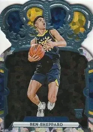 2023-24 Panini Crown Royale - Crystal Blue #57 - Ben Sheppard - Indiana Pacers
