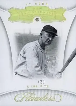 2018 Panini Flawless #63 - Ty Cobb - Detroit Tigers