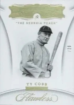 2018 Panini Flawless #83 - Ty Cobb - Detroit Tigers