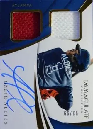 2018 Panini Immaculate Collection #4 - Ozzie Albies - Atlanta Braves