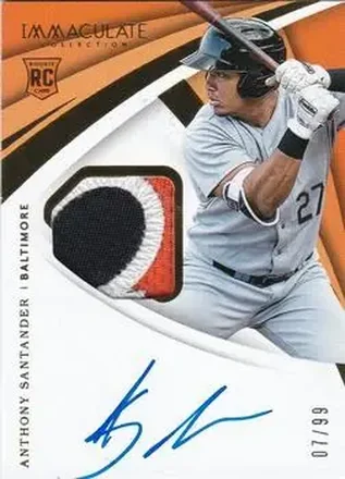 2018 Panini Immaculate Collection #8 - Anthony Santander - Baltimore Orioles