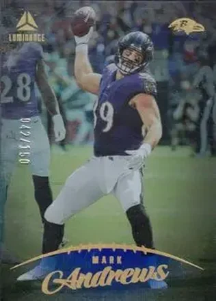2023 Panini Luminance - Blue #7 - Mark Andrews - Baltimore Ravens