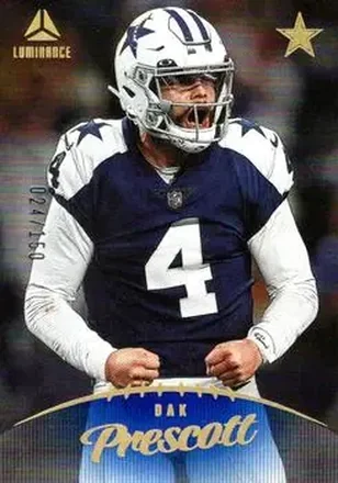 2023 Panini Luminance - Blue #49 - Dak Prescott - Dallas Cowboys