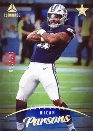 2023 Panini Luminance - Blue #50 - Micah Parsons - Dallas Cowboys