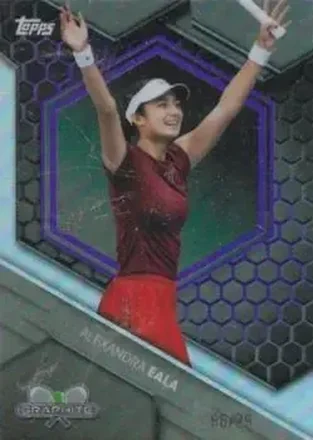 2026 Topps Graphite - Purple Refractor #54 - Alexandra Eala