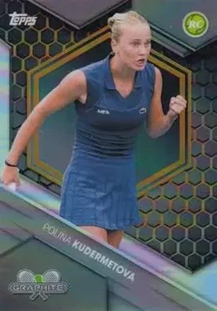 2026 Topps Graphite - Gold Refractor #193 - Polina Kudermetova