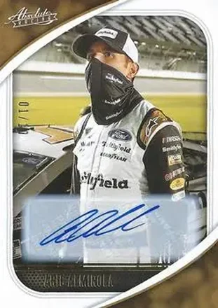 2021 Panini Chronicles - Absolute Autographs Gold #16 - Aric Almirola - Stewart-Haas Racing