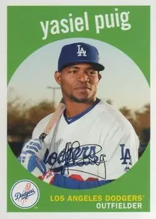 2018 Topps Archives #6 - Yasiel Puig - Los Angeles Dodgers